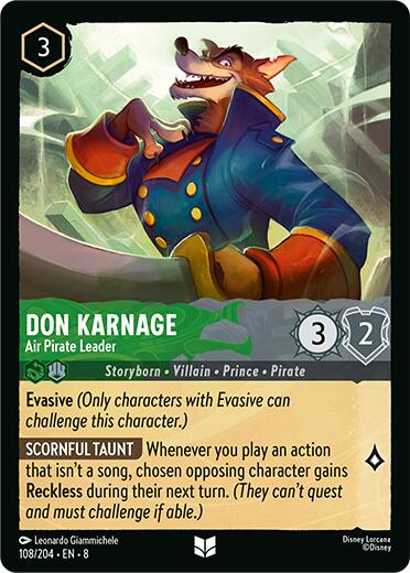 Don Karnage - Air Pirate Leader (108/204) [Reign of Jafar] | Gamers Paradise