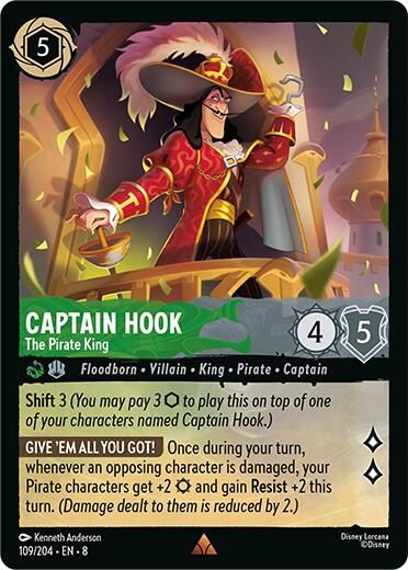 Captain Hook - The Pirate King (109/204) [Reign of Jafar] | Gamers Paradise