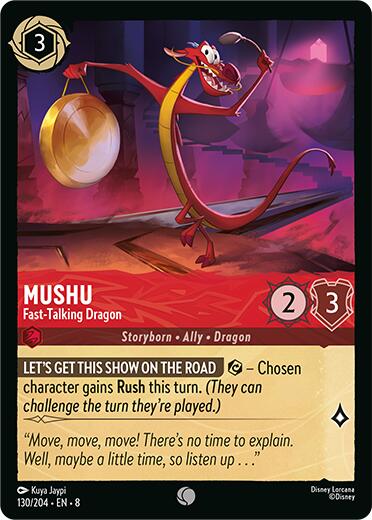 Mushu - Fast-Talking Dragon (130/204) [Reign of Jafar] | Gamers Paradise