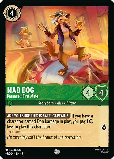 Mad Dog - Karnage's First Mate (93/204) [Reign of Jafar] | Gamers Paradise