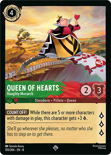 Queen of Hearts - Haughty Monarch (105/204) [Reign of Jafar] | Gamers Paradise