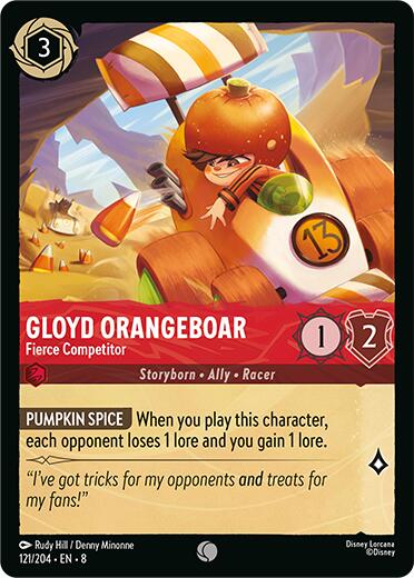 Gloyd Orangeboar - Fierce Competitor (121/204) [Reign of Jafar] | Gamers Paradise