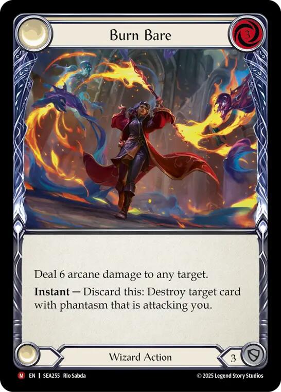 Burn Bare [SEA255] (High Seas)  Rainbow Foil | Gamers Paradise