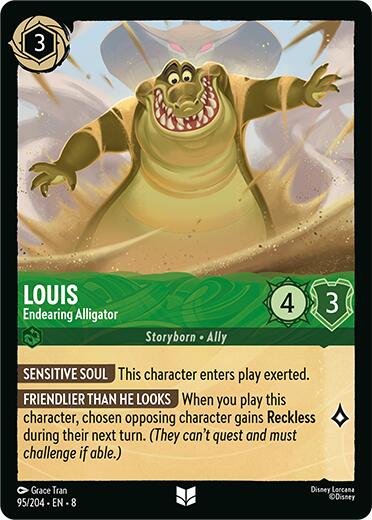 Louis - Endearing Alligator (95/204) [Reign of Jafar] | Gamers Paradise