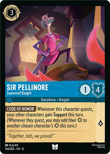 Sir Pellinore - Seasoned Knight (154/204) [Reign of Jafar] | Gamers Paradise