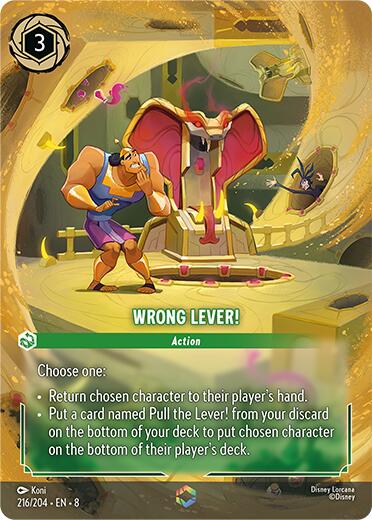 Wrong Lever! (Enchanted) (216/204) [Reign of Jafar] | Gamers Paradise