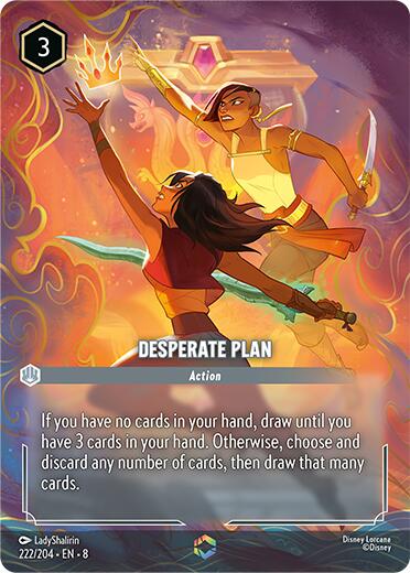 Desperate Plan (Enchanted) (222/204) [Reign of Jafar] | Gamers Paradise