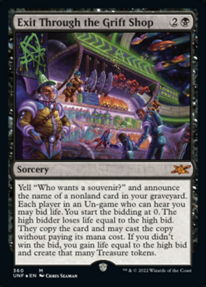 Exit Through the Grift Shop (Galaxy Foil) [Unfinity] | Gamers Paradise