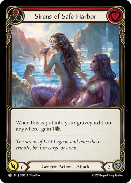 Sirens of Safe Harbor (Red) [SEA226] (High Seas)  Rainbow Foil | Gamers Paradise