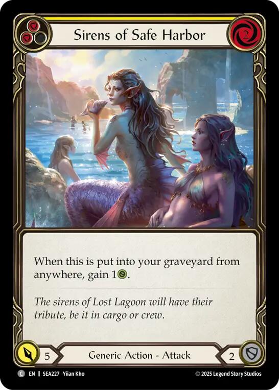 Sirens of Safe Harbor (Yellow) [SEA227] (High Seas)  Rainbow Foil | Gamers Paradise