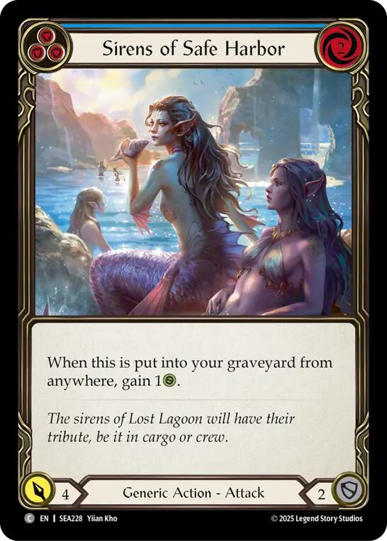 Sirens of Safe Harbor (Blue) [SEA228] (High Seas)  Rainbow Foil | Gamers Paradise