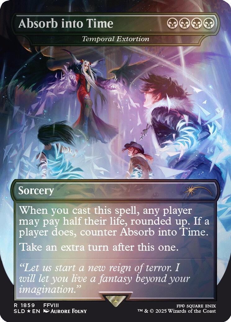 Absorb into Time - Temporal Extortion (Rainbow Foil) [Secret Lair Drop Series] | Gamers Paradise