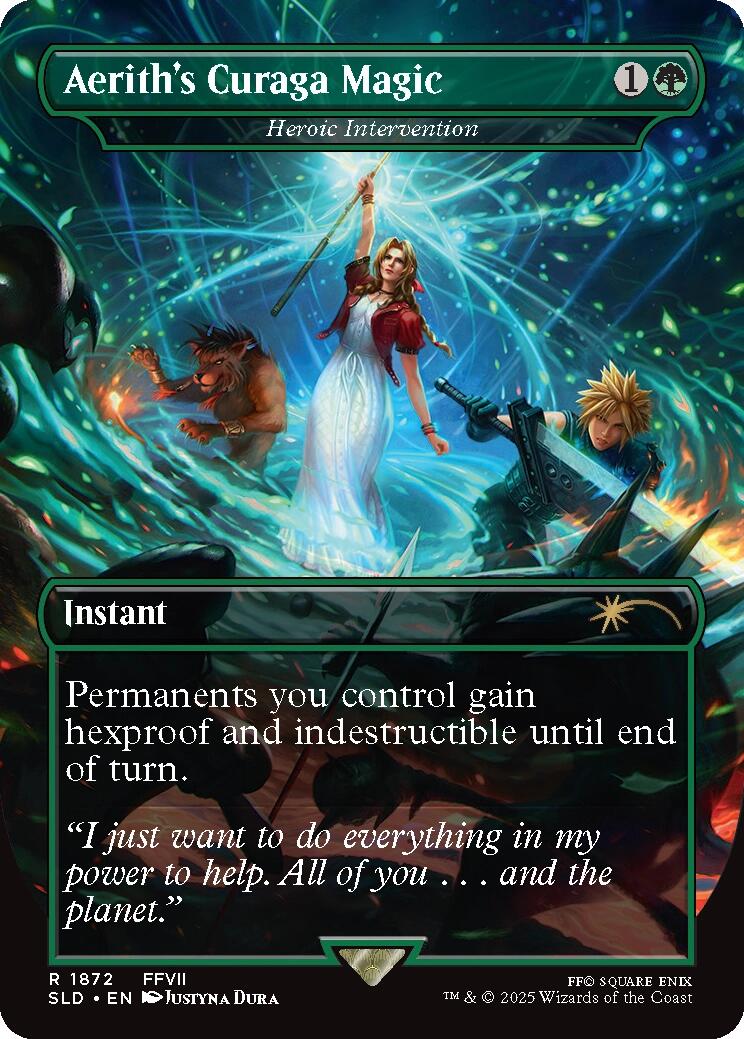 Aerith's Curaga Magic - Heroic Intervention [Secret Lair Drop Series] | Gamers Paradise