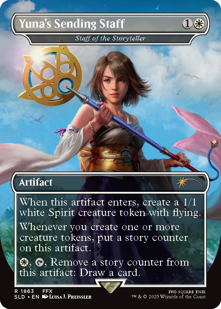 Yuna's Sending Staff - Staff of the Storyteller [Secret Lair Drop Series] | Gamers Paradise