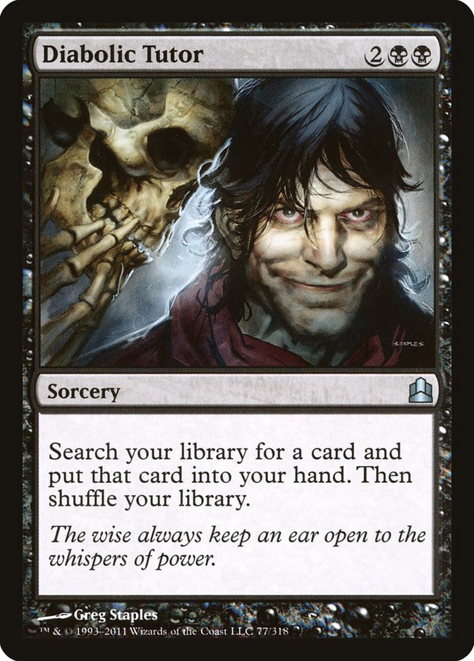 Diabolic Tutor [Commander 2011] | Gamers Paradise