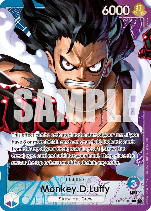 Monkey.D.Luffy (040) (Alternate Art) [A Fist of Divine Speed] | Gamers Paradise