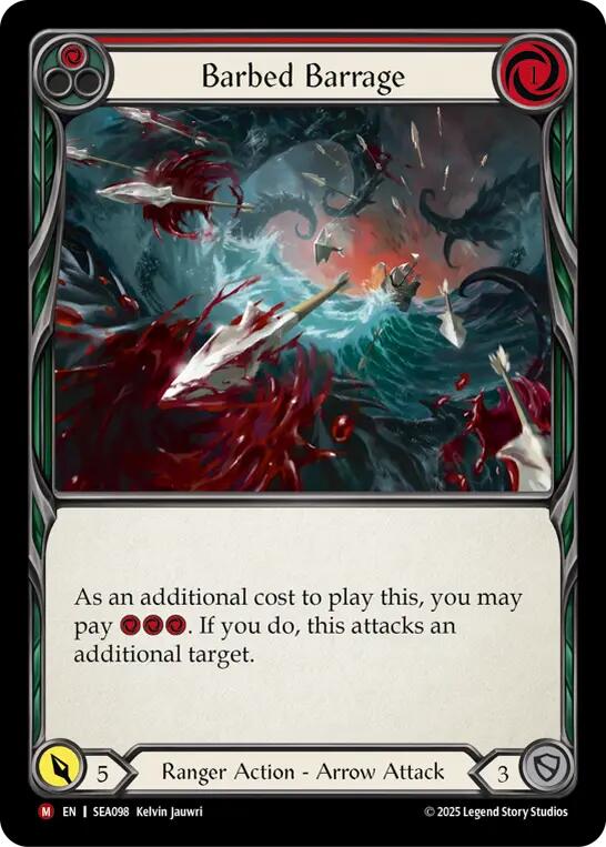 Barbed Barrage [SEA098] (High Seas)  Rainbow Foil | Gamers Paradise