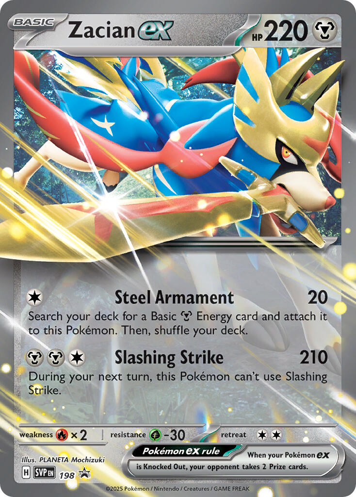 Zacian ex (198) [Scarlet & Violet: Black Star Promos] | Gamers Paradise