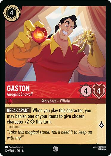 Gaston - Arrogant Showoff (129/204) [Reign of Jafar] | Gamers Paradise