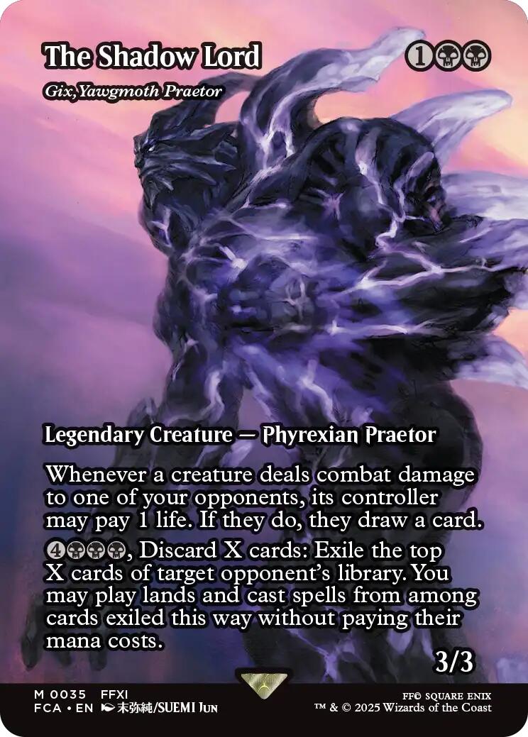 The Shadow Lord - Gix, Yawgmoth Praetor (Showcase) [FINAL FANTASY : Through the Ages] | Gamers Paradise