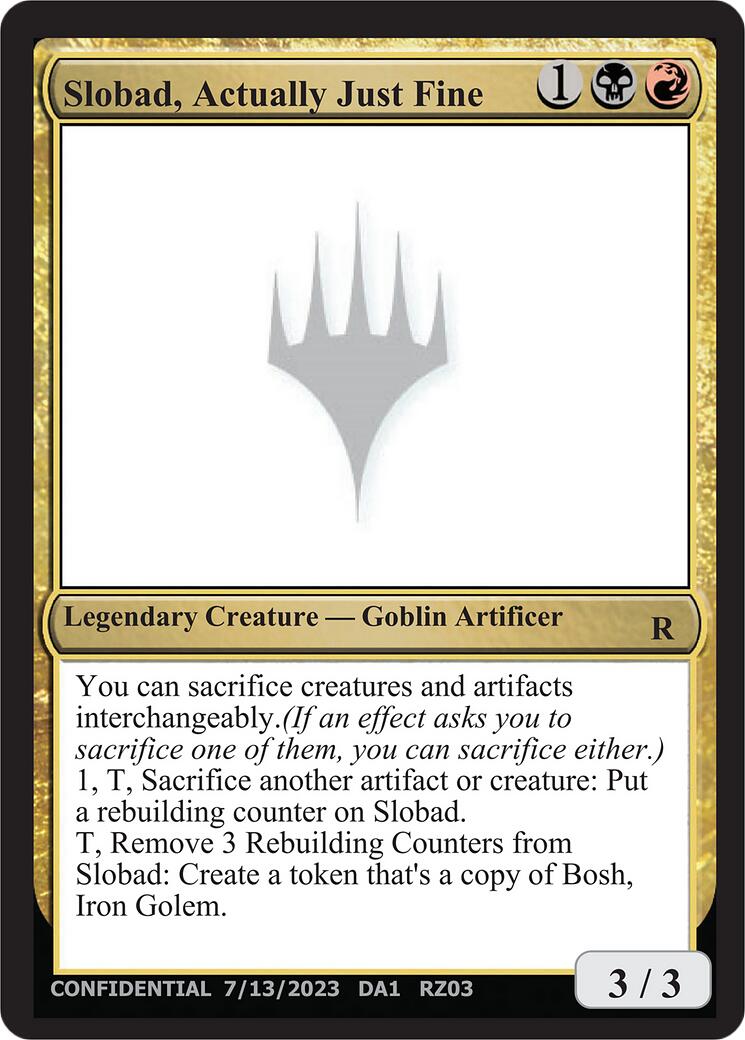 Slobad, Actually Just Fine [Mystery Booster] | Gamers Paradise