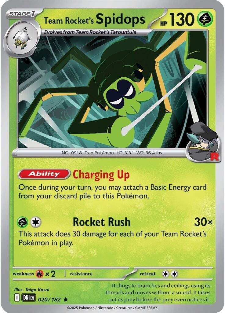 Team Rocket's Spidops (020/182) [Scarlet & Violet: Destined Rivals] | Gamers Paradise