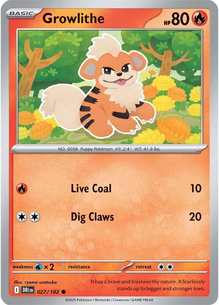 Growlithe (027/182) [Scarlet & Violet: Destined Rivals] | Gamers Paradise