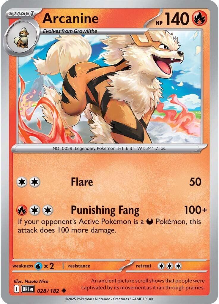 Arcanine (028/182) [Scarlet & Violet: Destined Rivals] | Gamers Paradise