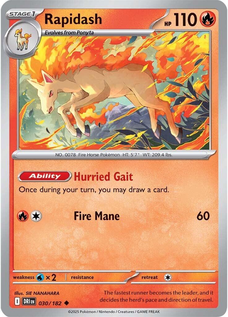 Rapidash (030/182) [Scarlet & Violet: Destined Rivals] | Gamers Paradise
