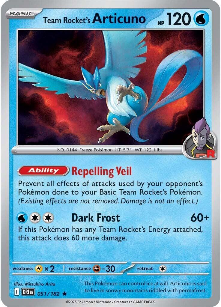 Team Rocket's Articuno (051/182) [Scarlet & Violet: Destined Rivals] | Gamers Paradise