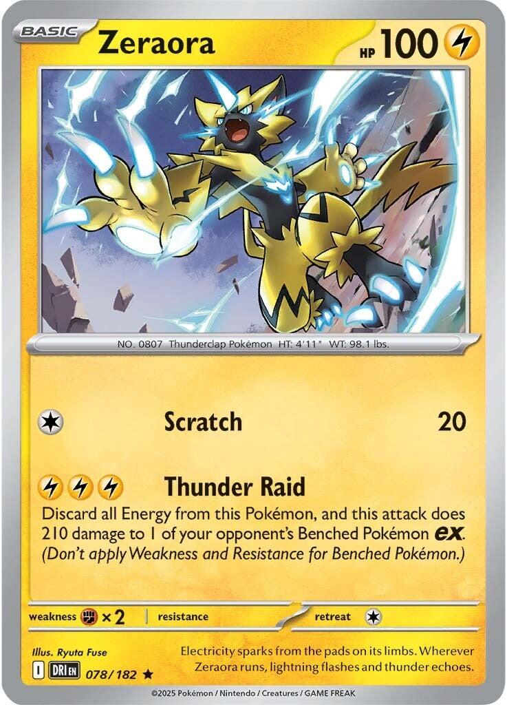 Zeraora (078/182) [Scarlet & Violet: Destined Rivals] | Gamers Paradise