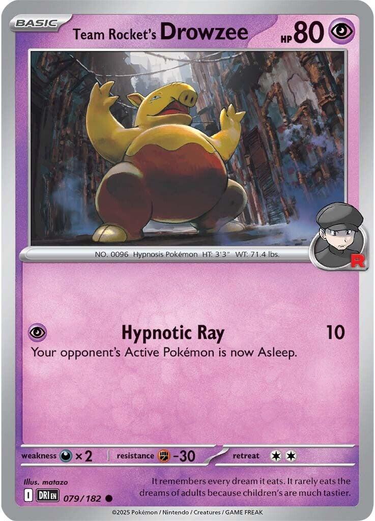 Team Rocket's Drowzee (079/182) [Scarlet & Violet: Destined Rivals] | Gamers Paradise