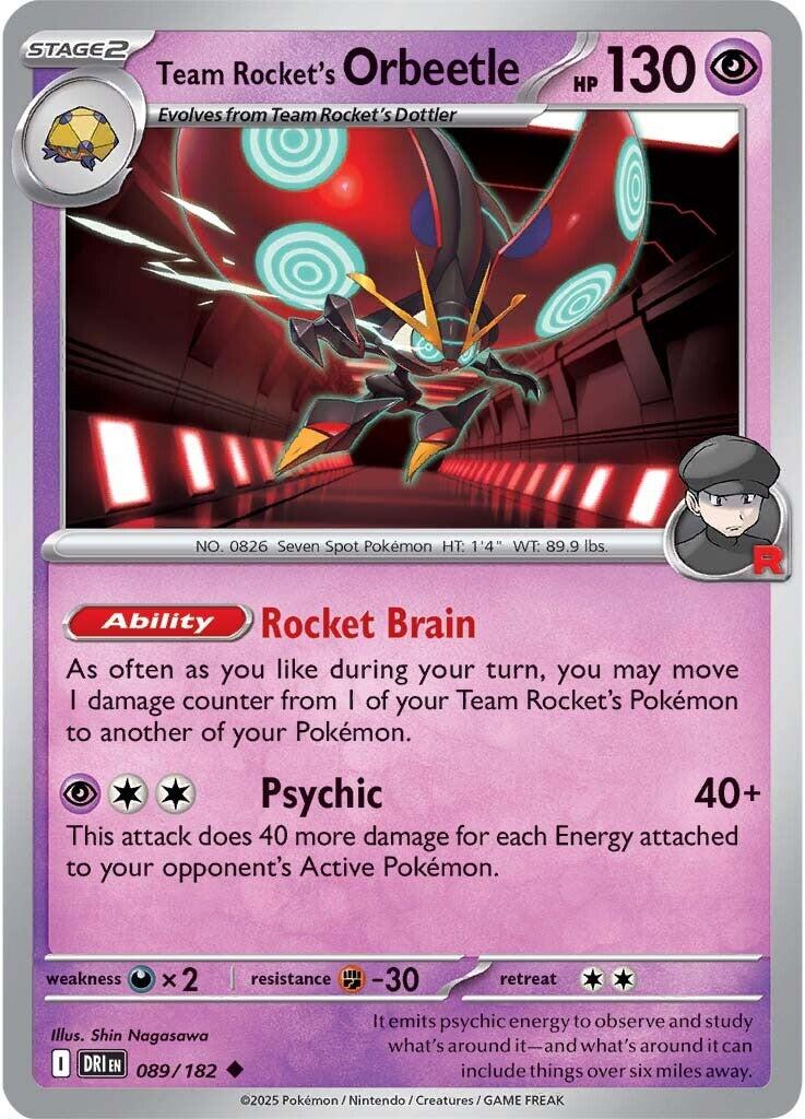 Team Rocket's Orbeetle (089/182) [Scarlet & Violet: Destined Rivals] | Gamers Paradise
