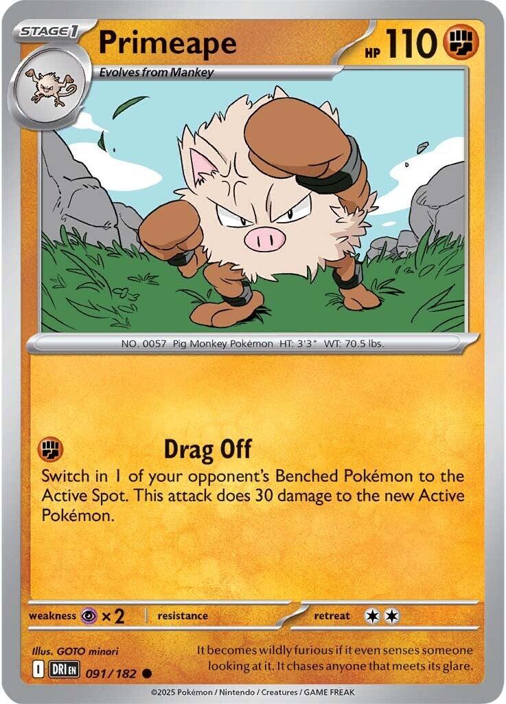Primeape (091/182) [Scarlet & Violet: Destined Rivals] | Gamers Paradise