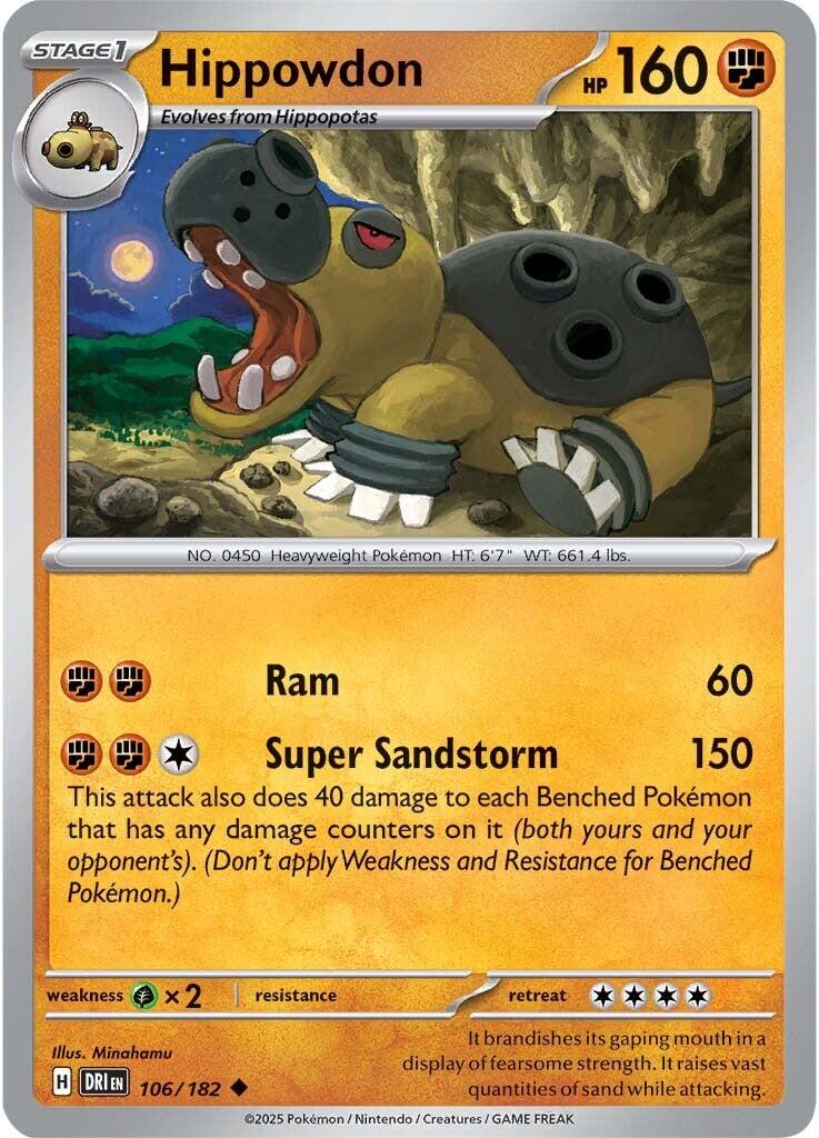 Hippowdon (106/182) [Scarlet & Violet: Destined Rivals] | Gamers Paradise