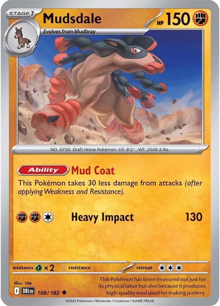 Mudsdale (108/182) [Scarlet & Violet: Destined Rivals] | Gamers Paradise