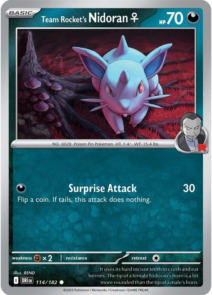 Team Rocket's Nidoran (114/182) [Scarlet & Violet: Destined Rivals] | Gamers Paradise