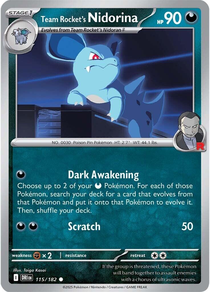 Team Rocket's Nidorina (115/182) [Scarlet & Violet: Destined Rivals] | Gamers Paradise