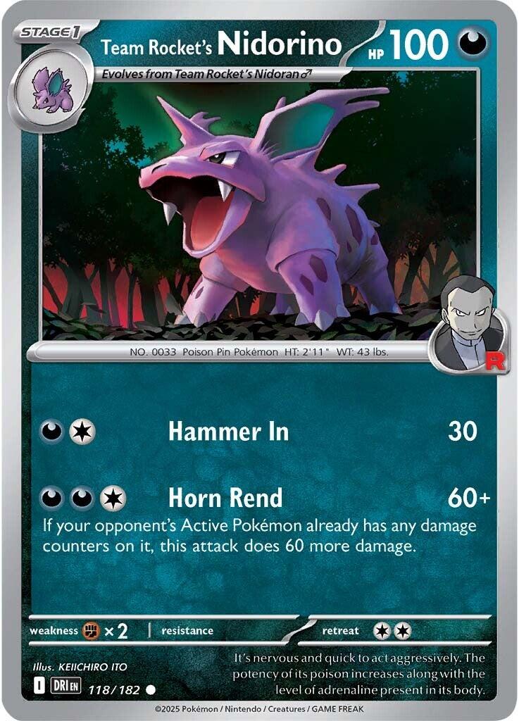 Team Rocket's Nidorino (118/182) [Scarlet & Violet: Destined Rivals] | Gamers Paradise