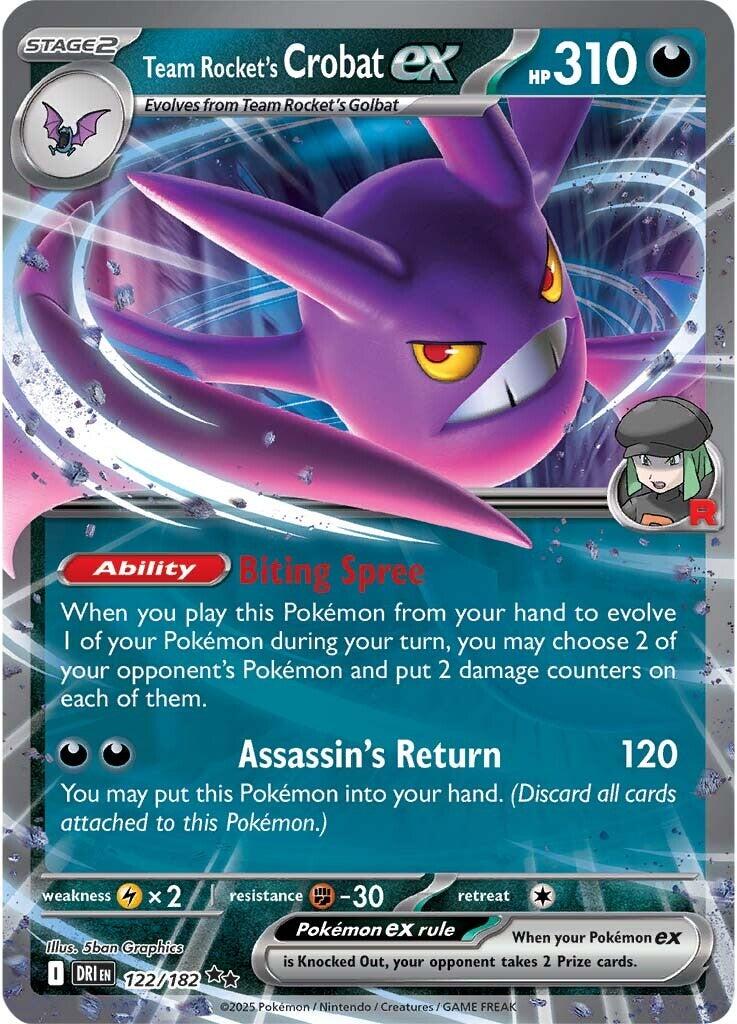 Team Rocket's Crobat ex (122/182) [Scarlet & Violet: Destined Rivals] | Gamers Paradise