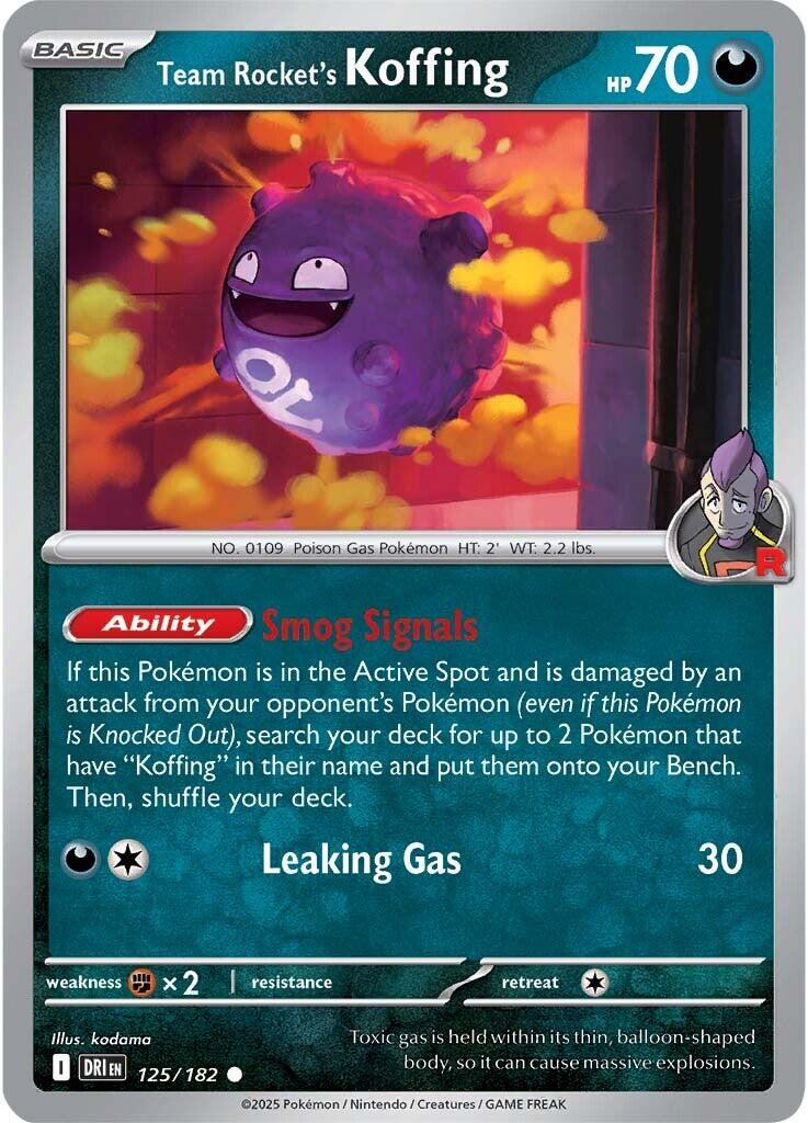 Team Rocket's Koffing (125/182) [Scarlet & Violet: Destined Rivals] | Gamers Paradise