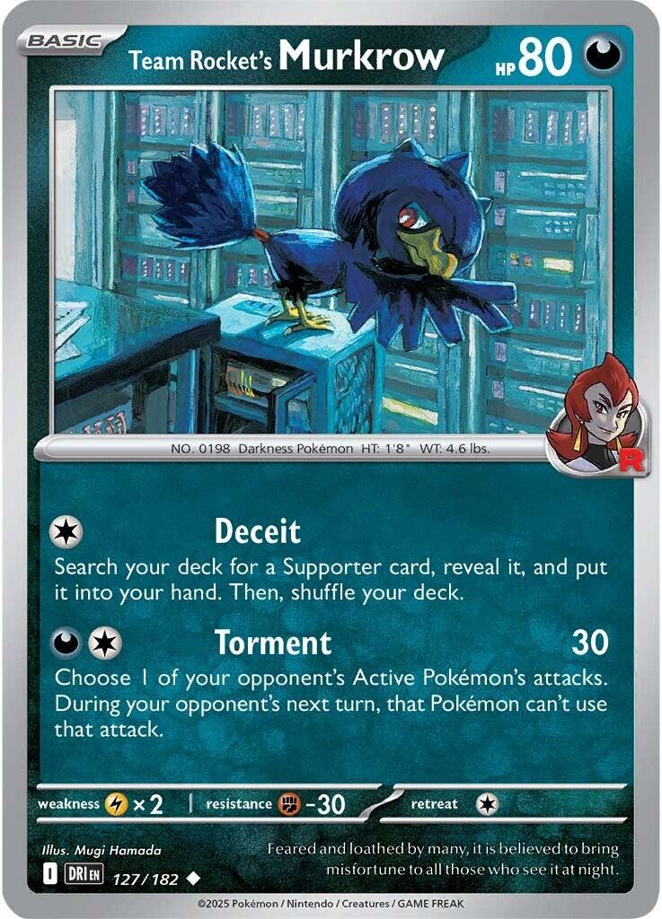 Team Rocket's Murkrow (127/182) [Scarlet & Violet: Destined Rivals] | Gamers Paradise