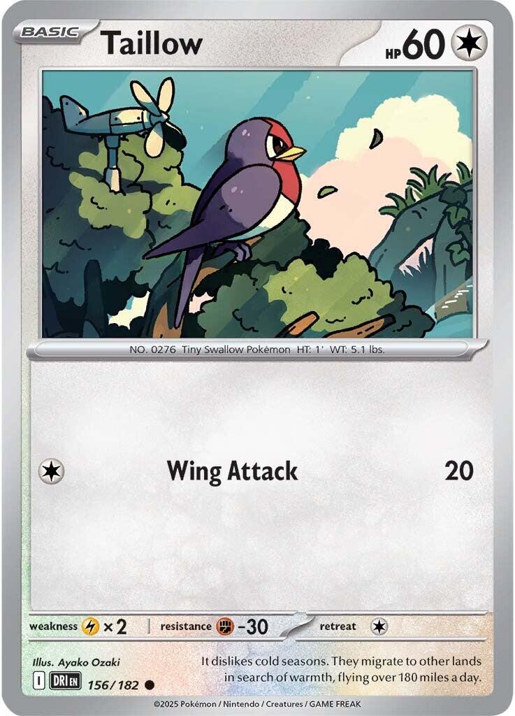 Taillow (156/182) [Scarlet & Violet: Destined Rivals] | Gamers Paradise