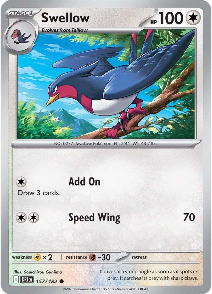 Swellow (157/182) [Scarlet & Violet: Destined Rivals] | Gamers Paradise