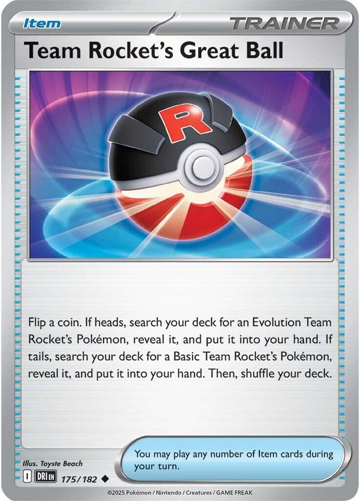 Team Rocket's Great Ball (175/182) [Scarlet & Violet: Destined Rivals] | Gamers Paradise