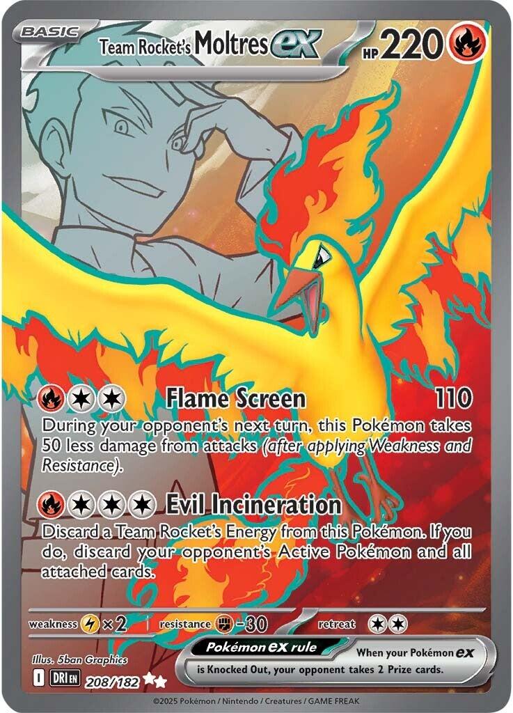 Team Rocket's Moltres ex (208/182) [Scarlet & Violet: Destined Rivals] | Gamers Paradise