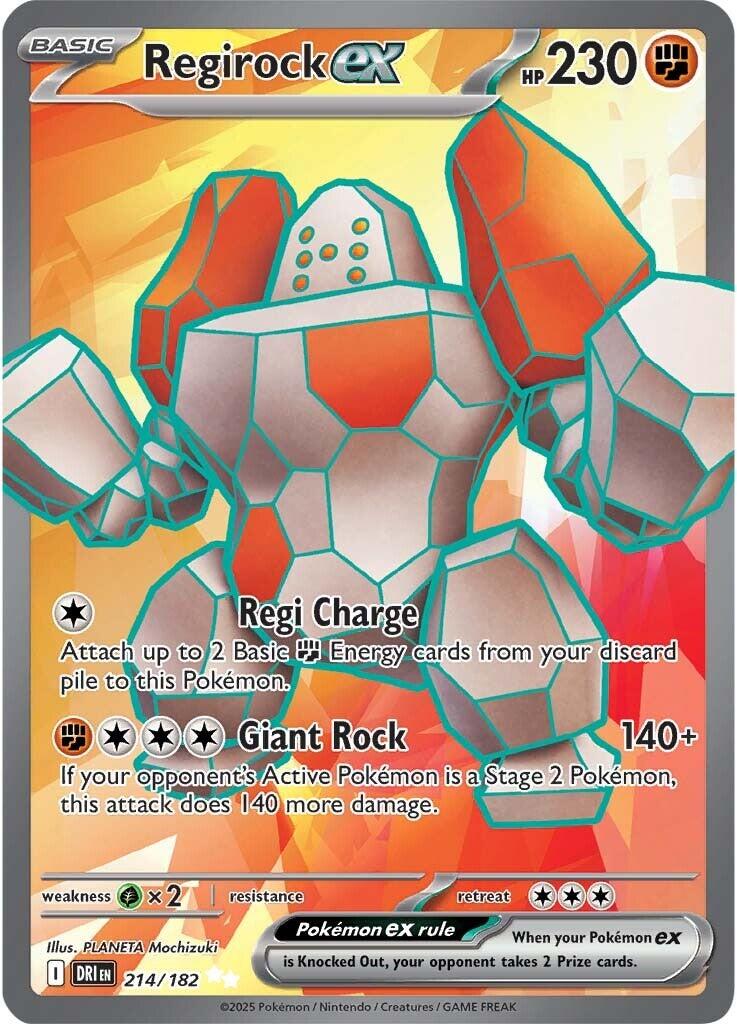Regirock ex (214/182) [Scarlet & Violet: Destined Rivals] | Gamers Paradise