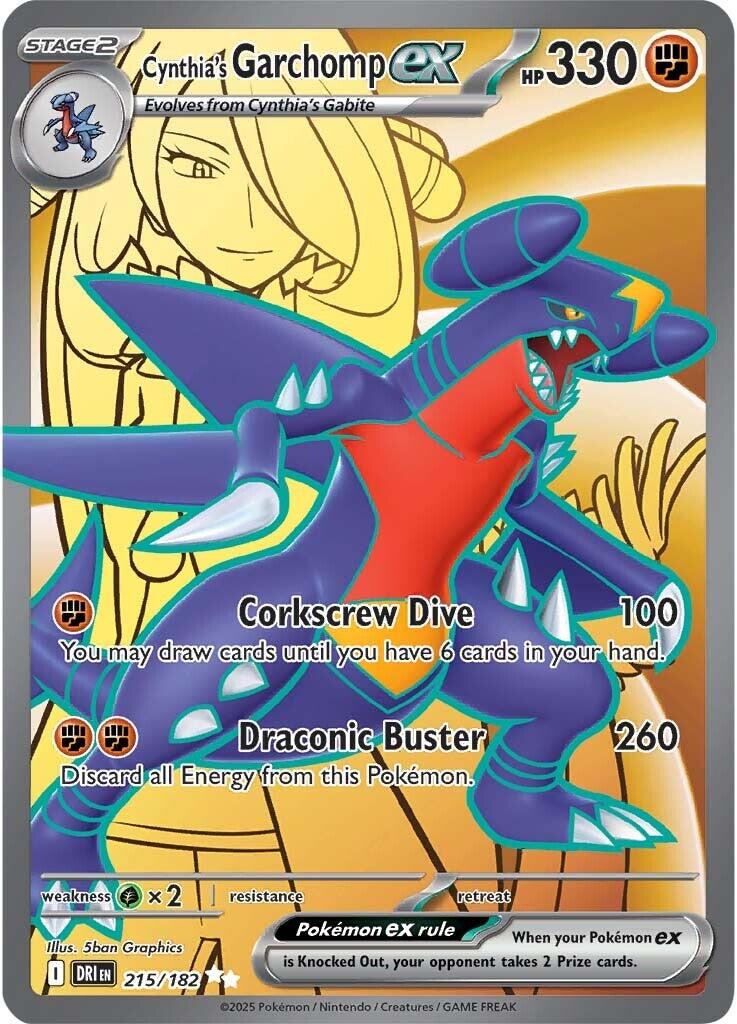 Cynthia's Garchomp ex (215/182) [Scarlet & Violet: Destined Rivals] | Gamers Paradise