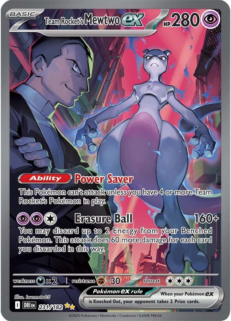 Team Rocket's Mewtwo ex (231/182) [Scarlet & Violet: Destined Rivals] | Gamers Paradise