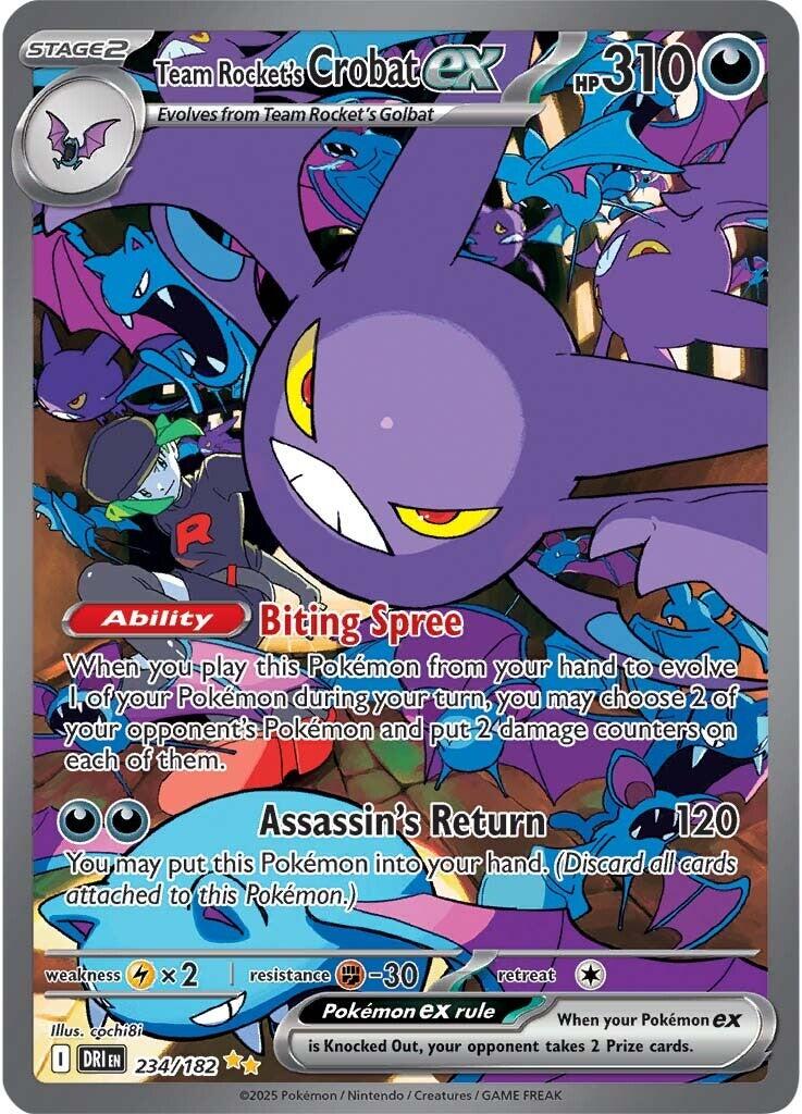 Team Rocket's Crobat ex (234/182) [Scarlet & Violet: Destined Rivals] | Gamers Paradise